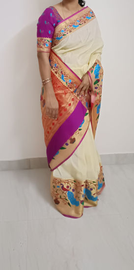 Picture of Paithani semi silk saree
