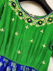 Picture of Ikkat Long Frock with maggam work