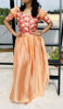 Picture of Customised Orange flared Gown