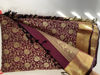 Picture of Deep maroon Kanjeevaram pattu saree
