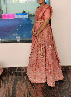 Picture of Peach Royal lehenga