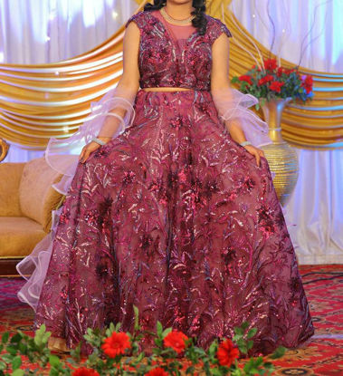 Picture of Bridal Lehanga with all over embroidery