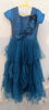 Picture of Peacock Coloured layered ruffle gown for 10-11 years