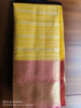 Picture of Yellow fancy saree  without blouse