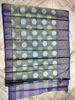 Picture of Banarasi tissue silk saree with unstitched blouse