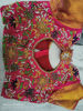 Picture of Pattu saree with embroidered Blouse