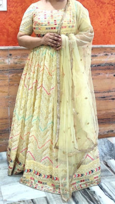 Picture of Yellow Embroidered Lehenga