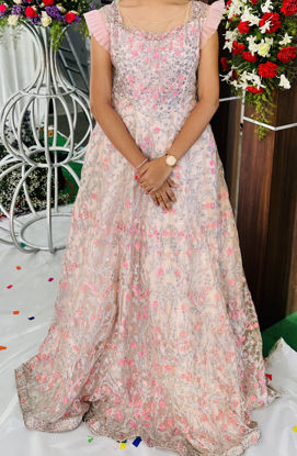 Picture of Peach Embroidered Long Frock