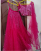 Picture of Cherry Red Lehenga with Cancan