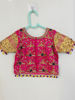Picture of IPL20 Multicolored Pattu langa & maggam work Blouse For 4-6y