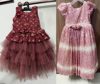 Picture of Combo of party wear frock  & Pink - white double shaded long frock For 2-4Y