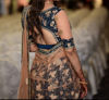 Picture of Beautiful peacock blue Lehenga with all over for