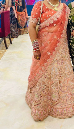 Picture of Pink Organza Lehenga