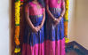 Picture of Semi Pattu Long Frock For 7-9Y