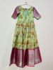 Picture of Green and pink organza long dress