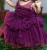 Picture of Combo of Yellow and Burgundy Baby Frocks For 1Y