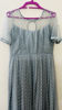 Picture of Grey colour net long frock with drop neck