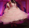 Picture of Baby Pink Cocktail Party wear gown