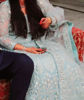 Picture of Designer Pastel Blue Lehenga set with embroided net dupatta
