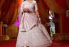 Picture of Pink Bridal Lehenga with silver work