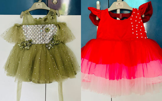Picture of Cute combo Frocks For 6M-1Y