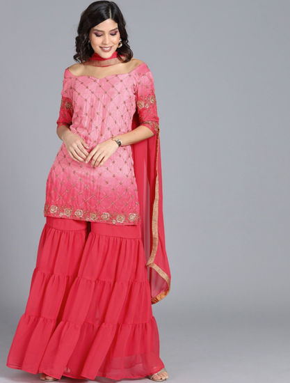 Picture of Sharara with short kurti