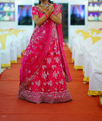 Picture of Pink Bridal lehenga