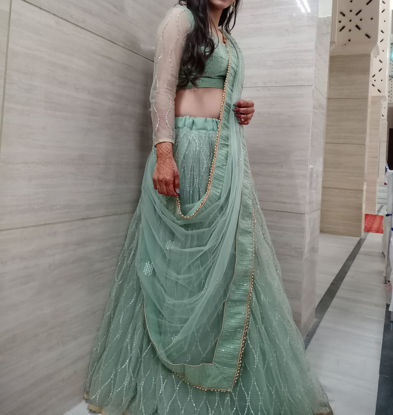 Picture of Pista green Lehenga