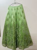 Picture of Green crop top skirt with heavy work dupatta
