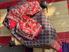Picture of Khadi Banaras Georgette saree with maggam work blouse