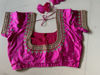 Picture of Kanchipuram silk saree with maggam work blouse