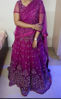 Picture of Pink lehanga set with work