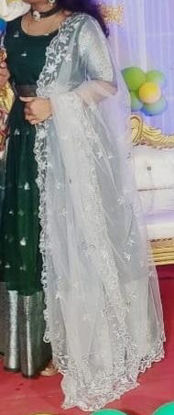 Picture of Organza Long Frock without Dupatta