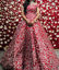 Picture of Maroon Box pleated bridal gown