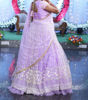 Picture of Lavender half saree