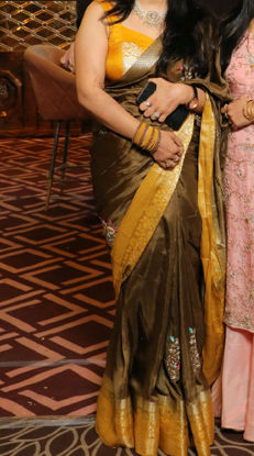 Picture of Brown silk saree