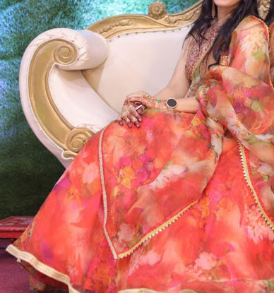 Picture of Beautiful Organza Lehenga