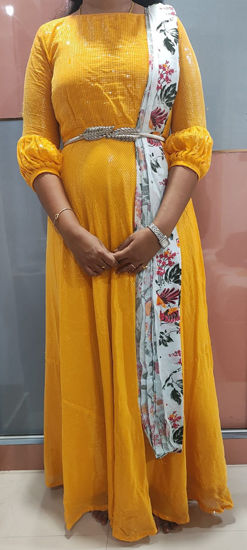 Picture of Sequence dress with attached dupatta