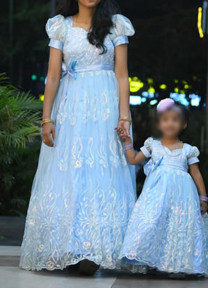 Picture of Mother and Daughter(2Y) combo Long Frocks