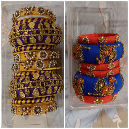 Picture of Maggam work & thread work Bangles