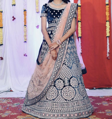 Picture of Velvet Designer Lehenga