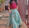Picture of chanderi lehenga with pure rawsilk blouse 2-4Y
