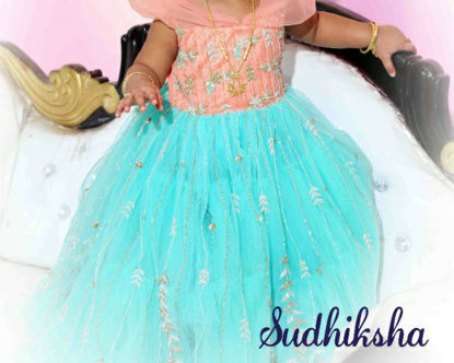 Picture of Designer Full length Gown For 1-2Y