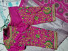 Picture of Pure kanchipattu saree with meenakari border and maggam work blouse