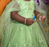 Picture of Combo of Green Angel frock and peach color frock For 2-3Y