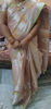 Picture of Cream gold colour saree along with blouse