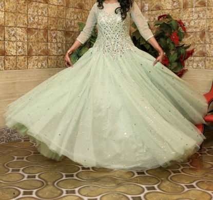 Picture of Pastel Colour Ethnic Gown