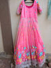 Picture of Peach Netted Long Frock with pretty embroidery &dupatta