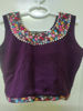 Picture of Burgundy Crop top - skirt with wasecoat