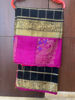 Picture of Black and pink pattu saree